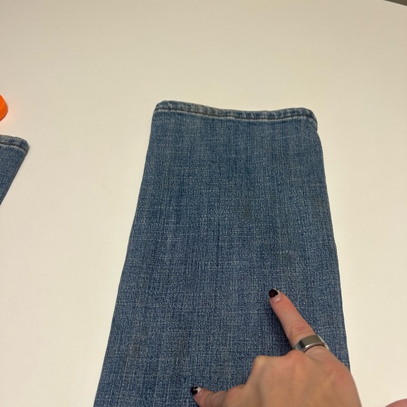 Levi's 505 Women's Classic Straight Jeans size 10L Medium wash with stretch - Picture 9 of 10